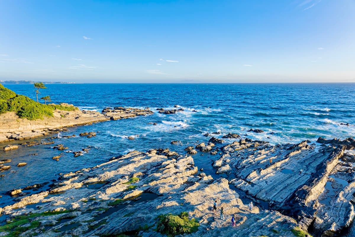 荒崎海岸 潮騒の道 夕日の絶景